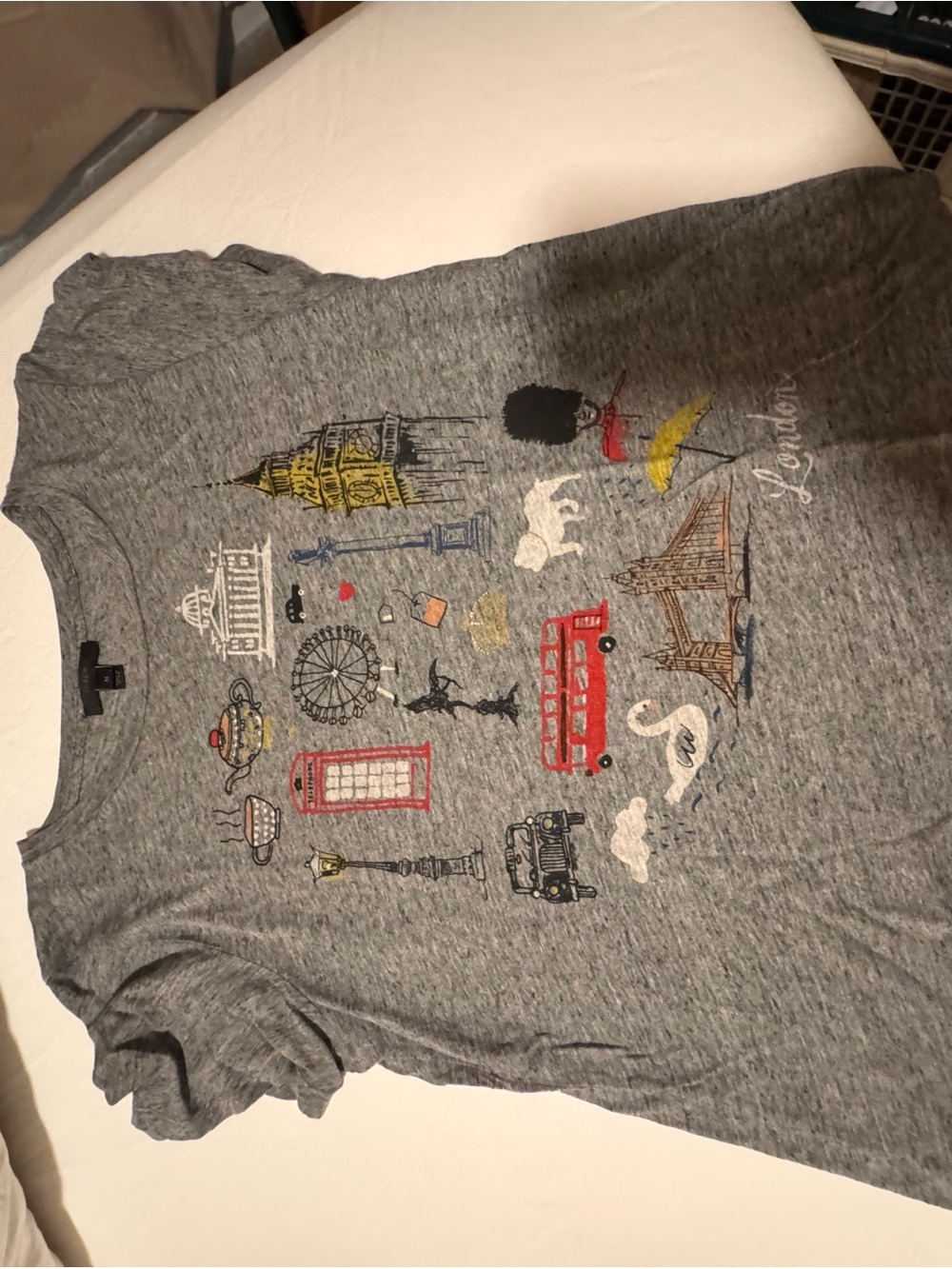 J. Crew White & Black Graphic Short Sleeve Tee Bundle Look - Picture 4 of 11